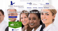 Desktop Screenshot of firstinsurancegrp.com