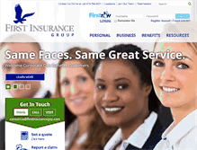 Tablet Screenshot of firstinsurancegrp.com